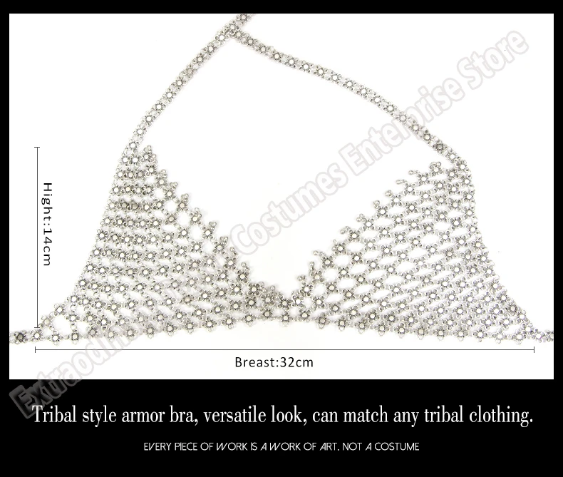 New Women Gypsy Top Belly Dance ATS Tribal Costume Suit Set Bra Top Skirt Bead Gypsy Dress Stage Performance Tribal