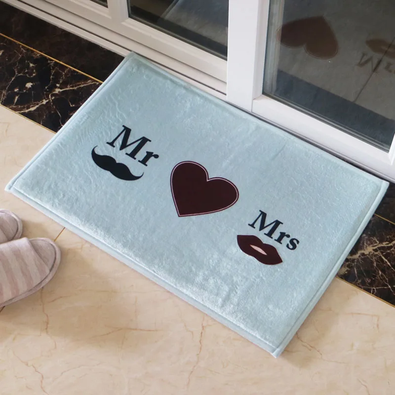 Кухонные коврики противоскользящие для домашнего декора Mr Mrs Heart кухонные ковры