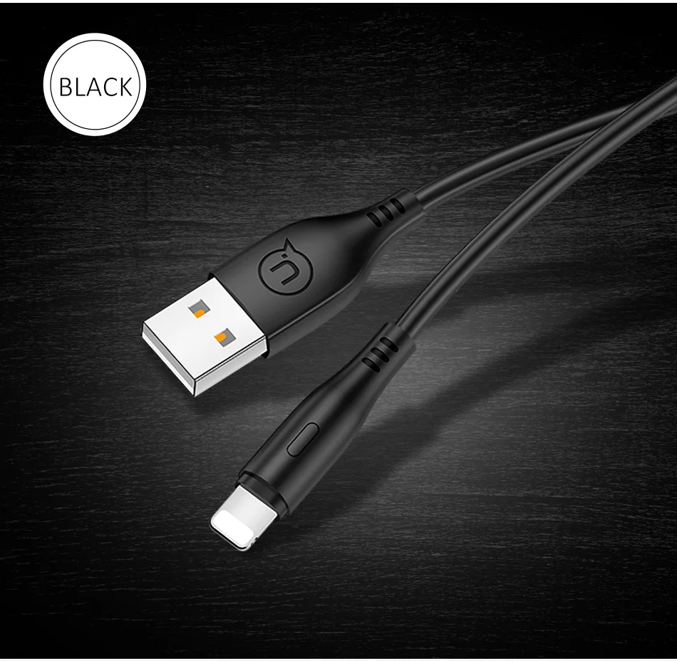 USAMS USB кабель для iPhone USB кабель 2A Быстрая зарядка USB кабель для iPhone Синхронизация данных для iOS 12 11 10 круглый шнур данных