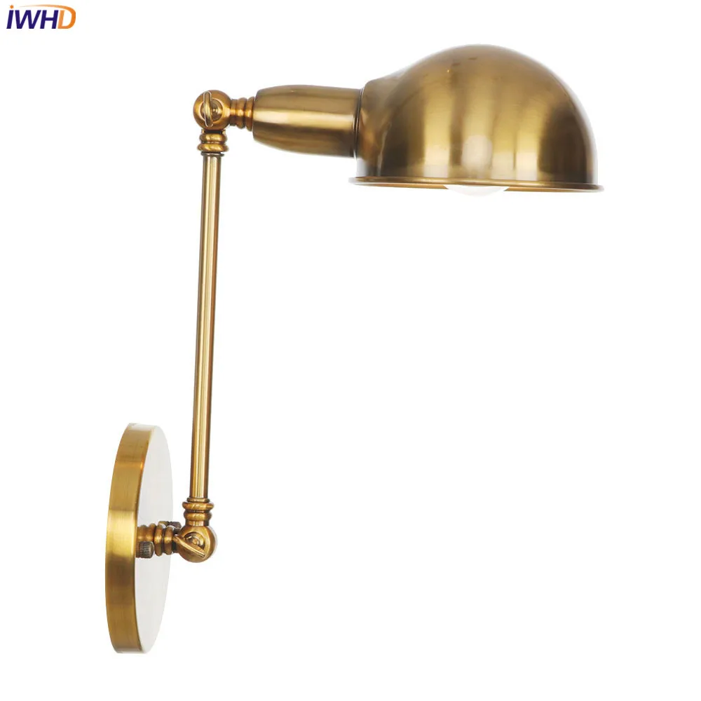 IWHD винтажный скандинавский светодиодный настенный светильник Железный RH Wandlamp Ретро настенный светильник s для домашнего светильника лестницы светодиодный светильник с аппликацией Luz Pared