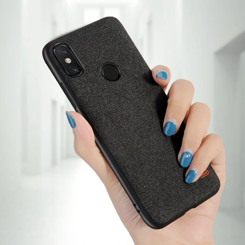 

For Xiaomi Redmi Note 6 case cover note6 Global Version back cover silicone edge fabric case coque MOFi Redmi note 6 pro case