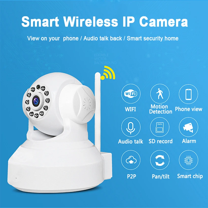 IMIEYE HD 720 P Беспроводная Ip-камера Wi-Fi Видеонаблюдения Сети wi-fi 64 Г TF Карты