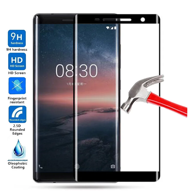 9H высококачественное защитное стекло для Nokia 8 Sirocco стеклянная пленка Закаленное