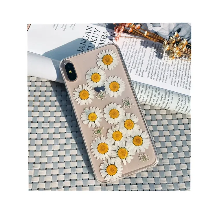 Hyun ya золотой фольги красочный настоящий цветок iPhone Max мобильный телефон чехол для