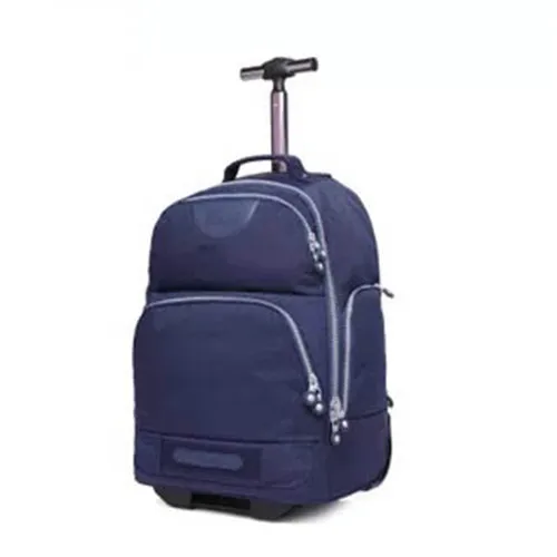Royal blue KLQDZMS 18 дюймов мужские и женские деловые дорожные сумки на колесиках дорожные рюкзаки с чемодан на колесиках нейлоновые сумки на колесиках - Цвет: Royal blue