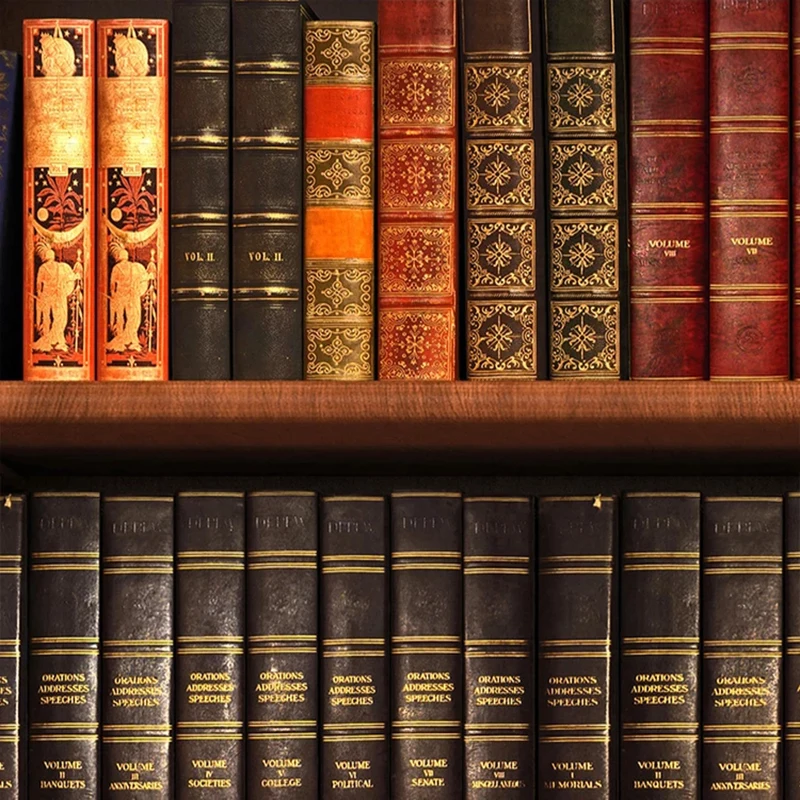 Пользовательские обои 3D стерео книжная полка книжный шкаф фото роспись
