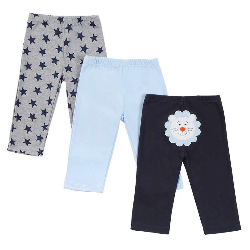 Дети PP Брюки длинные брюки Мультфильм Legging Хлопок Вышитые Животные мальчиков
