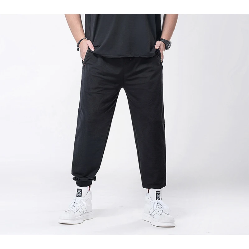 Мужские повседневные штаны в стиле хип-хоп штаны-шаровары для бега большие