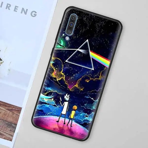 011 Рик и Морти силиконовый мягкий чехол для samsung Galaxy A50 A70 A40 A10 A20 A30 A60 A9 A8 A6 A7 черный чехол Крышка - Цвет: 011