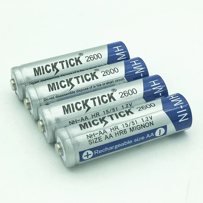 4 шт. AA 2A 1 2 V 5 #2600 mah перезаряжаемый аккумулятор Ni MH батареи камера игрушечные часы