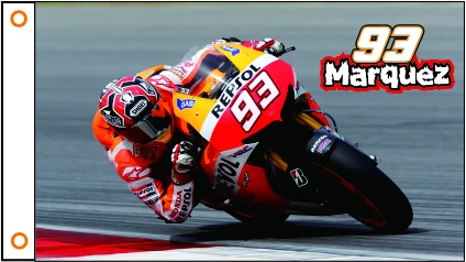 Флаг для мотоцикла HONDA Marquez 93 флаг 3x5 футов полиэстер 01|Флаги баннеры и аксессуары|