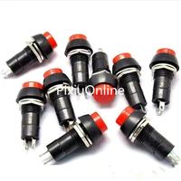 8pcspack yt107y 12mm push button self locking switch drop shipping