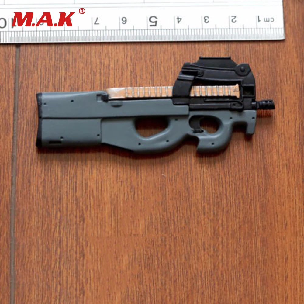 1:6 солдат фигурка с оружием P90 модель Пластик стрелковое орудие игрушка для детей