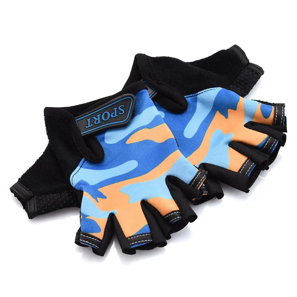 Детские перчатки, детские перчатки для езды на велосипеде, беговые перчатки для мальчиков и девочек, спортивные дышащие нескользящие спортивные перчатки