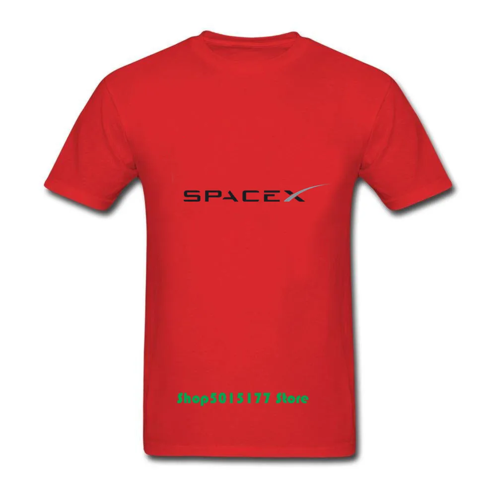 2019 новый дизайн черной футболки с логотипом SpaceX Space X Мужской популярный классный
