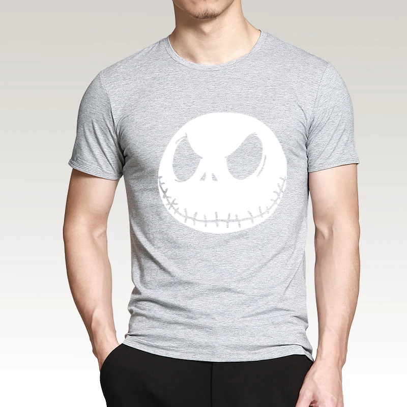 Кошмар перед рождеством мультфильм Jack Skellington Мужчины Майка Гримаса 2017 Летний