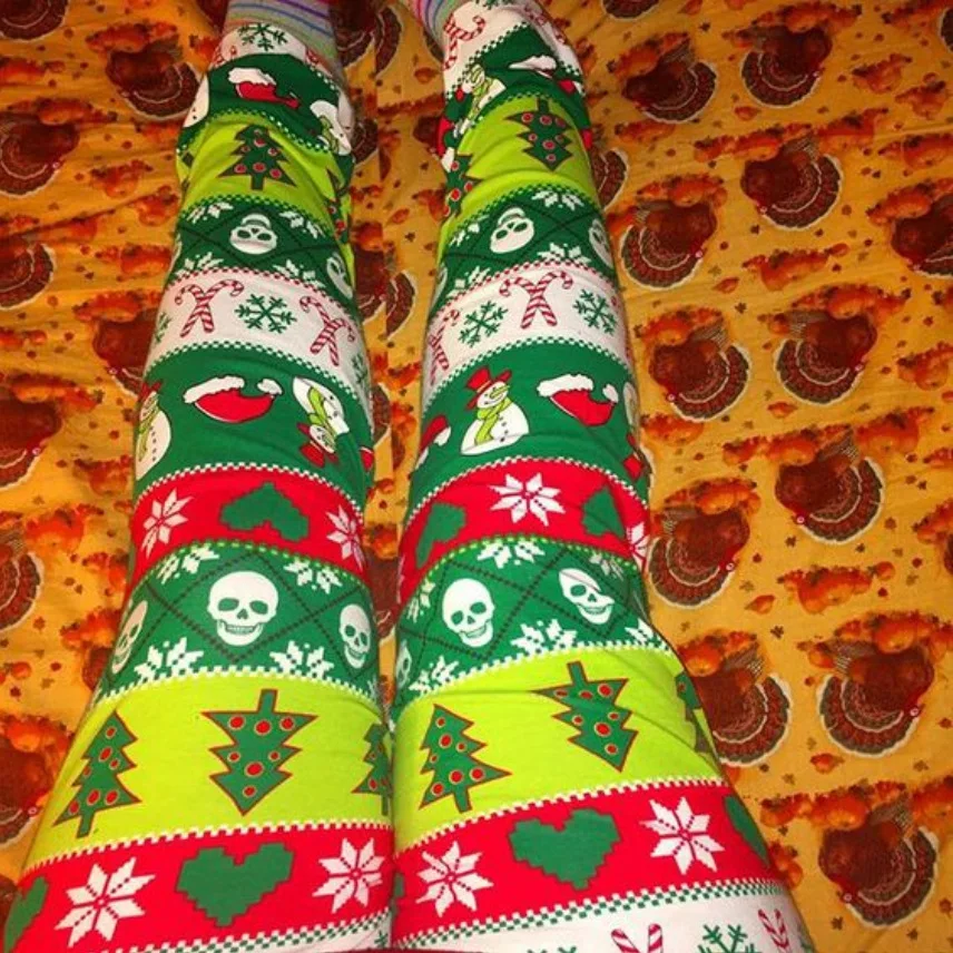 Рождественская одежда для мамы и дочки одинаковые комплекты семьи Штаны