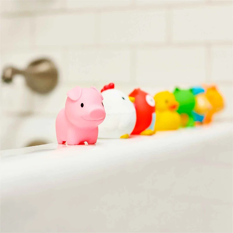 Munchkin Squirtin для ванной игрушка Barnyard Друзья 8 граф Детские мыть игры в милые животные