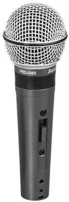 Портативный микрофон Superlux PRO248S vocal dynamic подходит для выступлений в реальном