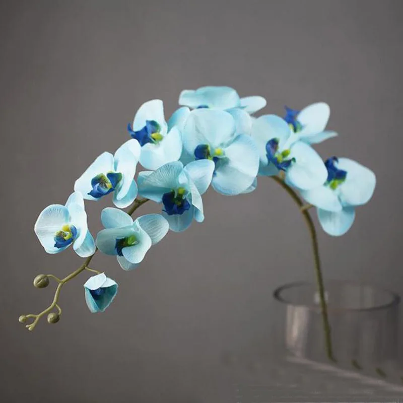 Модные Орхидея искусственные цветы DIY Искусственные бабочки из шелка Букет