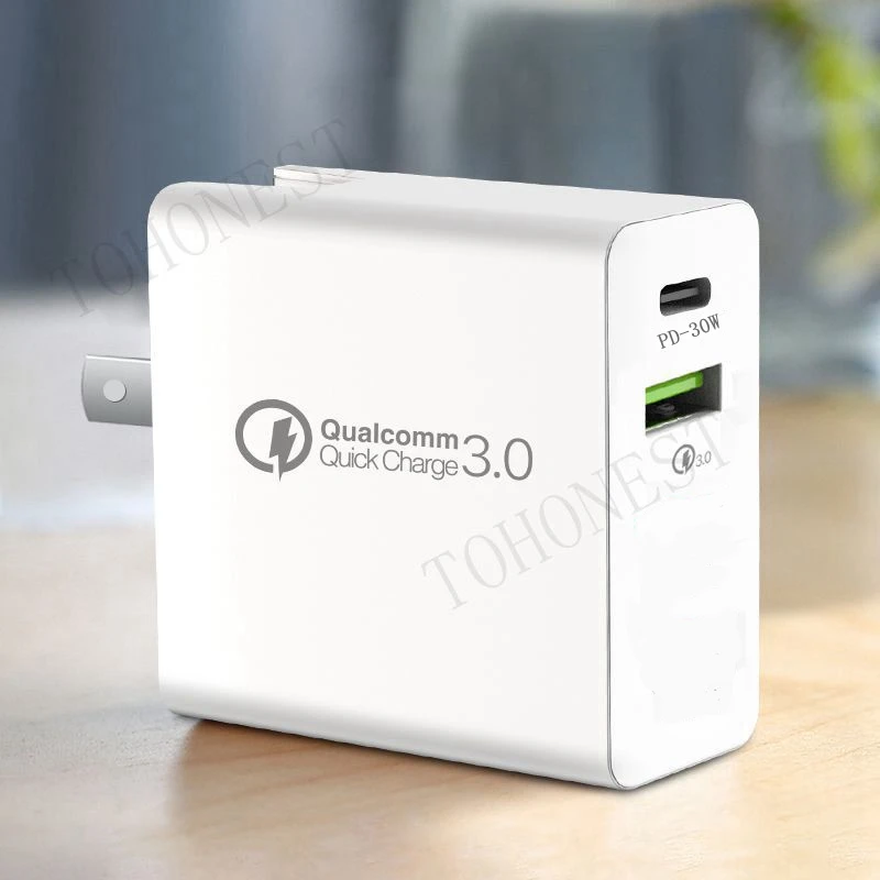 PD 30 W зарядное устройство для iPhone samsung huawei Tablet QC 3,0 быстрое настенное зарядное устройство США ЕС Великобритания штекер Адаптер мульти Тип C USB быстрое зарядное устройство