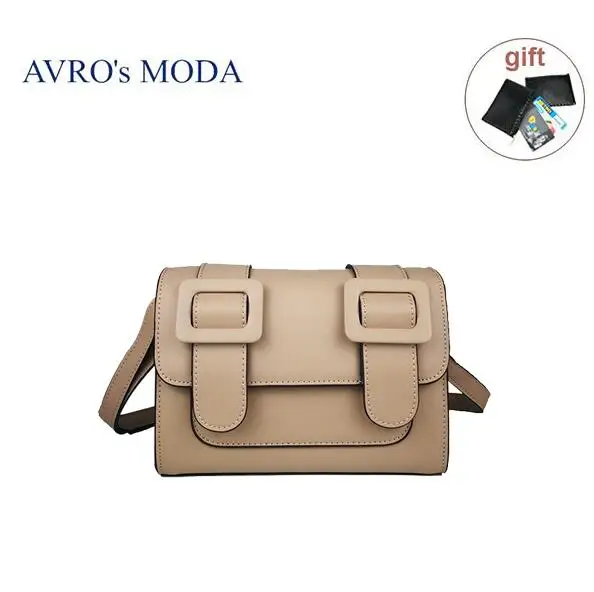 Бренд AVRO MODA, сумки на плечо из натуральной кожи для женщин, роскошные сумки, женские сумки через плечо, дизайнерские женские маленькие сумки через плечо - Цвет: apricot