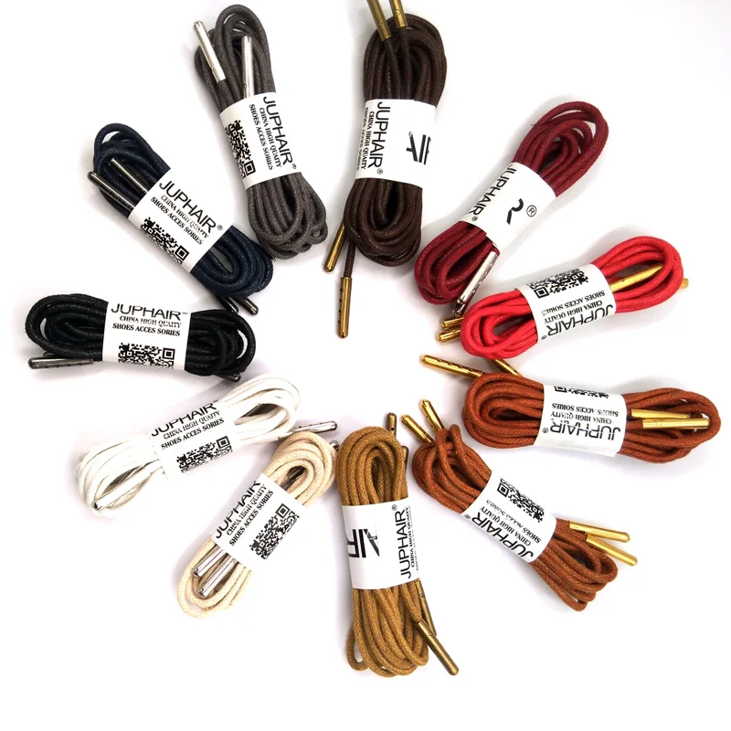 1 пара модных повседневных кожаных шнурков высокое качество вощеная круглая