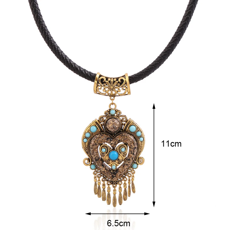 LOVBEAFAS Collares Mujer чокер бохо колье Мода Collier Femme ювелирные изделия кисточкой веревка