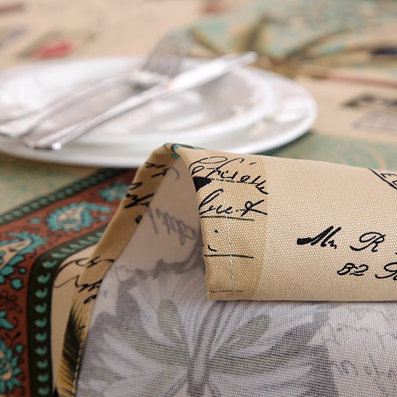 

Cotton Tablecloth Cartoon bird Pattern Rectangle Tableclothes Waterproof Party Banquet Wedding Table Cloth Kitchen Table Cover