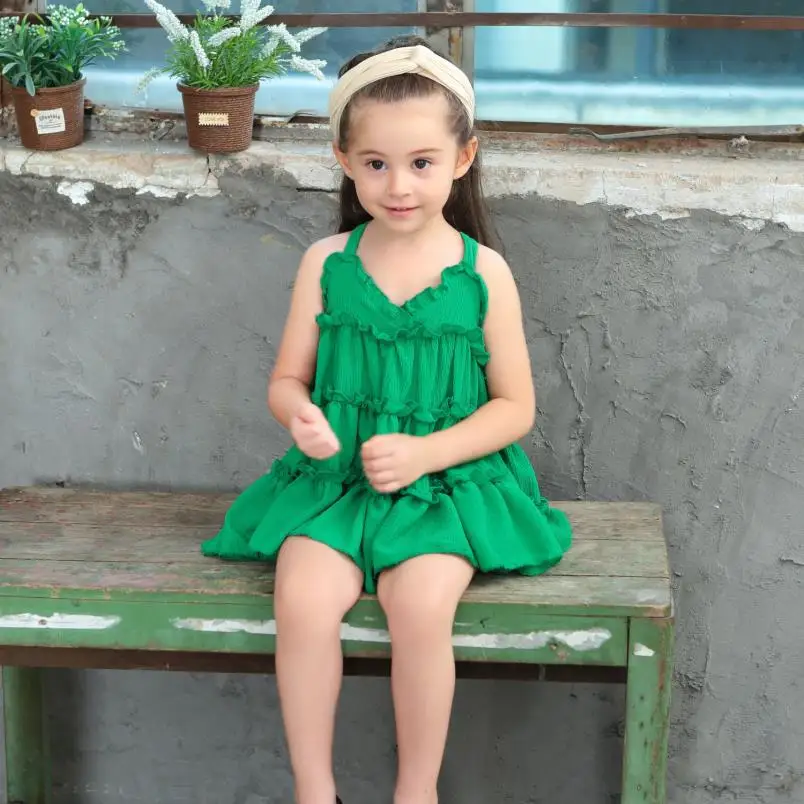 BibiCola baby clothes dress 2019 New sleeveless solid color fashion cotton little girls children birthday | Детская одежда и обувь