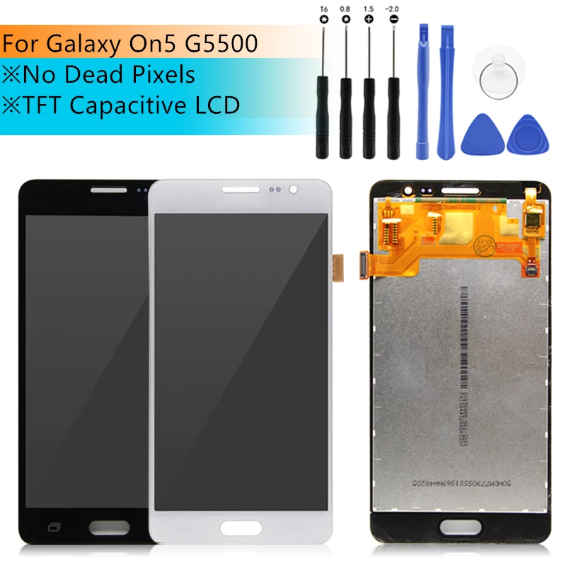 ЖК дисплей с сенсорным экраном и дигитайзером для Samsung Galaxy On5 G5500 G550FY G550T переднее