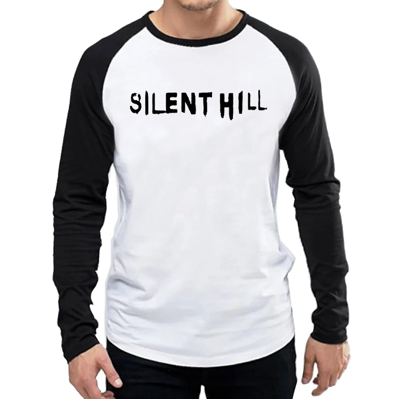 Футболка с длинным рукавом Silent hilt, Белая Мужская модная футболка с длинным рукавом и логотипом Silent hilt, топы, футболки для Игры Silent hilt, футболки