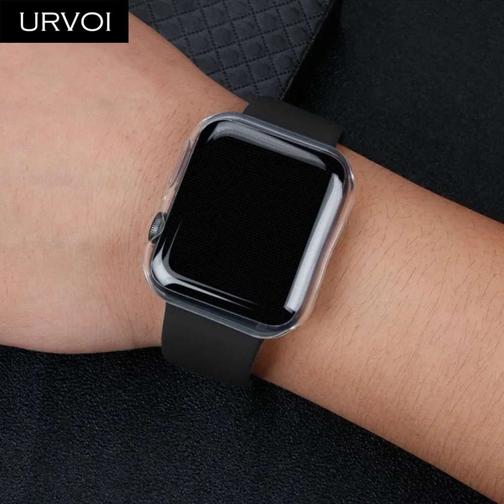 URVOI мягкий чехол из ТПУ для apple watch версии 6 SE 5 4 Чехол Защита экрана наручных часов