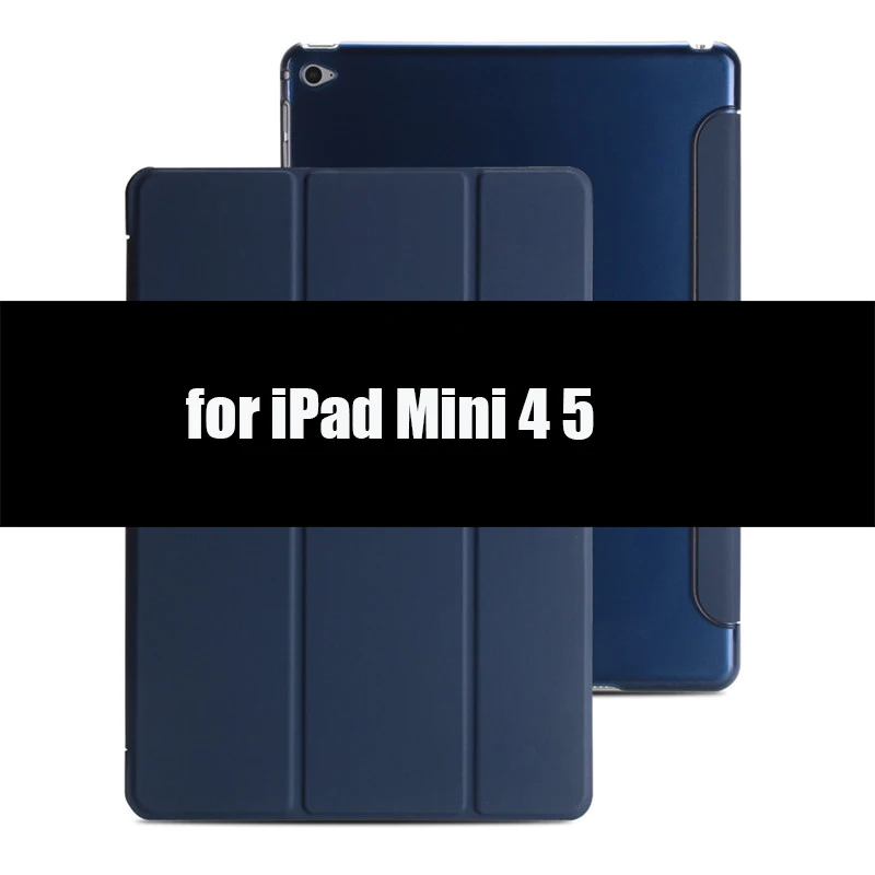 Чехол AIYOPEEN для iPad Mini 4 3 2 из искусственной кожи с функцией автоматического сна/пробуждения для iPad Mini 2 чехол смарт-чехол подставка держатель для iPad Mini 5 Чехол - Цвет: dark blue-45