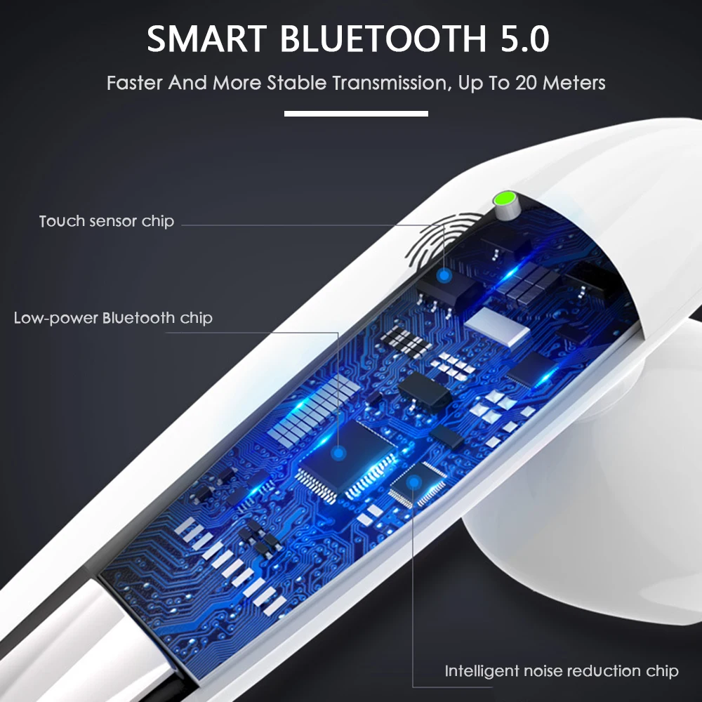 Bluetooth сенсорное управление i18 TWS наушники беспроводные супер бас Беспроводные с