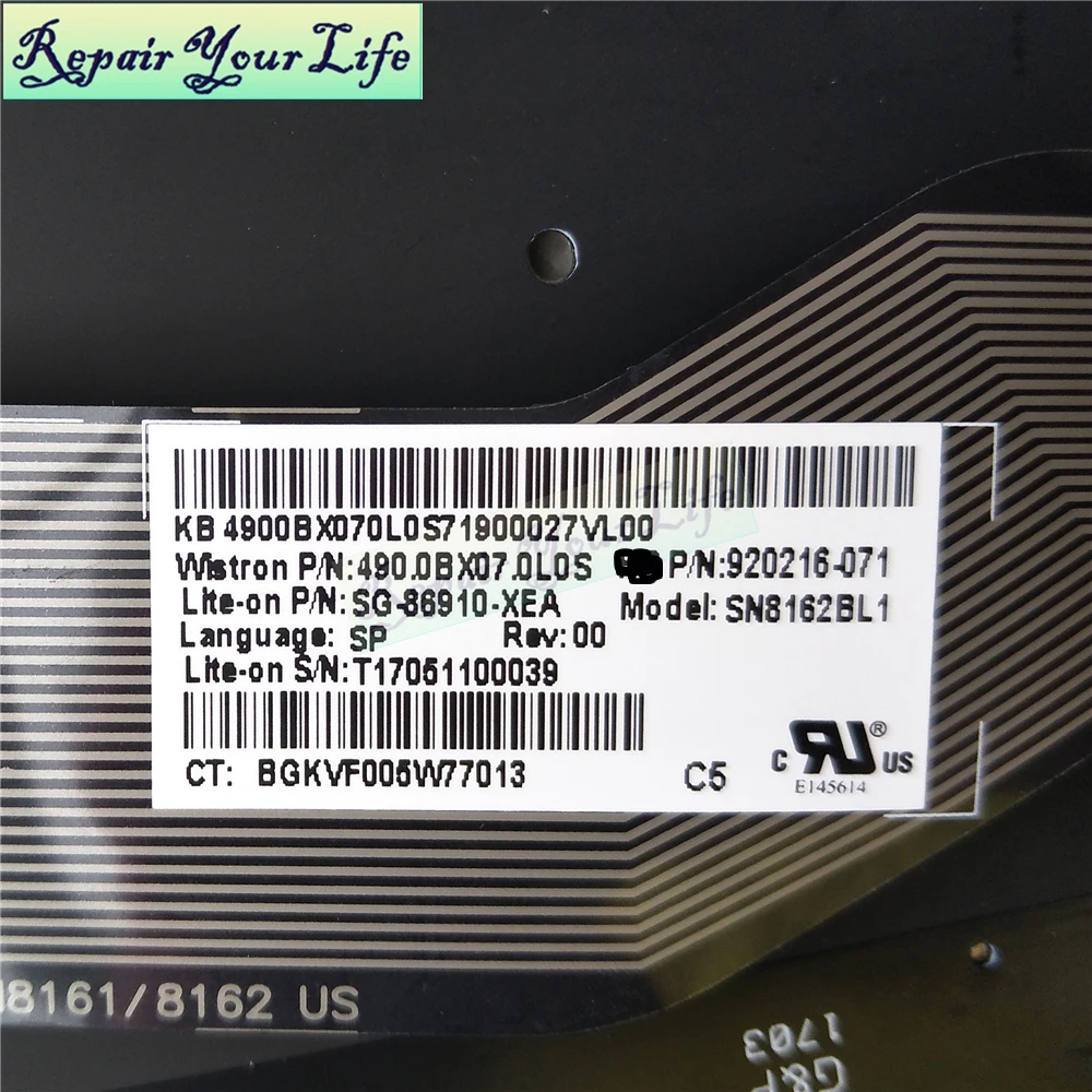Новинка для ноутбука hp Envy X360 15 BW испанская клавиатура для hp 15-B 15-BP 15-BS SP из Испании клавиатура с подсветкой 920216-071
