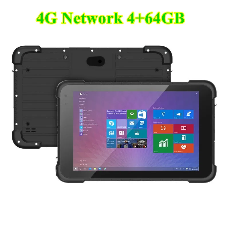 MOSTHINK W86 IP67 Водонепроницаемый Intel Baytrail-T Z3735F четырехъядерный 2 ГБ+ 32G NFC 8500 мАч Windows 10 планшет " PC 3g смартфон телефон - Цвет: 4G 64GB Black LTE