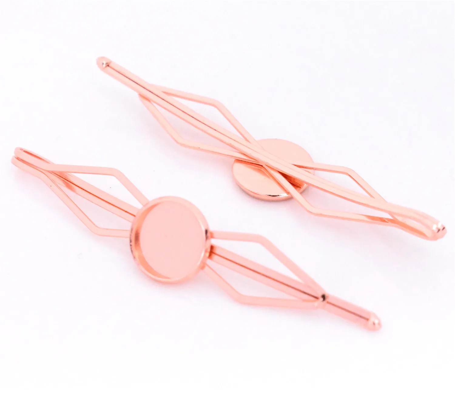 Заколки для волос с покрытием из розового золота 12 мм 10 шт.|Ювелирная фурнитура и