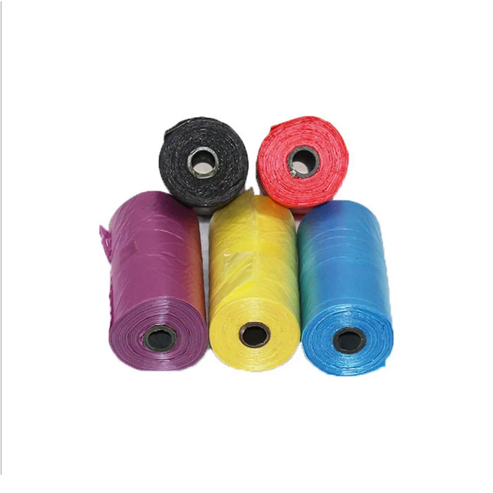 5 рулонный мешок для сбора мусора от домашних животных случайный цвет