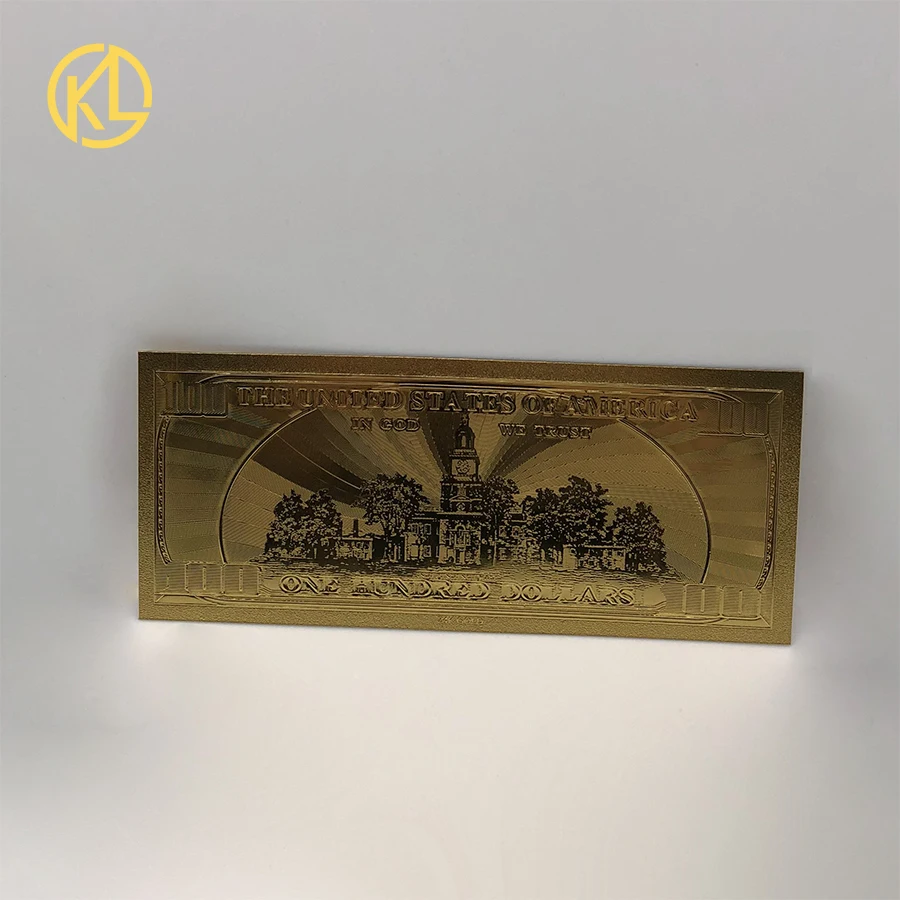 10 шт./lot24K золото банкнота чистый 100 доллар 999 Золото USD2 золотые банкноты фольга банкнота для ремесла коллекции и подарков