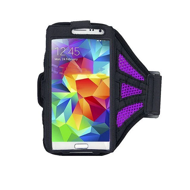 Purple HATOLY для бега спортивная сумка-повязка на руку чехол для 4,5-5,1 дюймов чехол для телефона для Apple iPhone 8/7 смартфонов спортивные сумки для телефона - Цвет: Purple