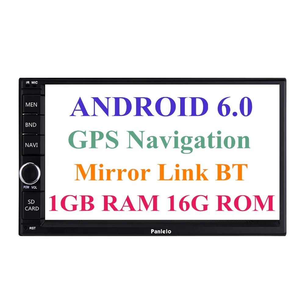 Супер!!! Panlelo Универсальный радио 2din android автомобильный gps навигации 7''Quad Core