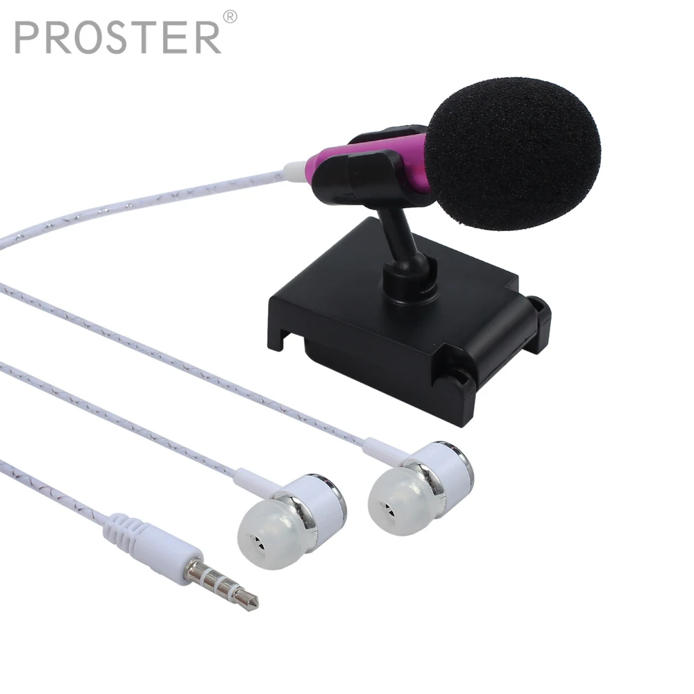 Proster мини умный микрофон для мобильного телефона ПК ноутбук чат пение караоке 3 5