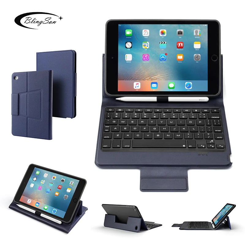 Роскошный чехол с клавиатурой Bluetooth для Apple IPad Mini 5 4 7 цветов беспроводная