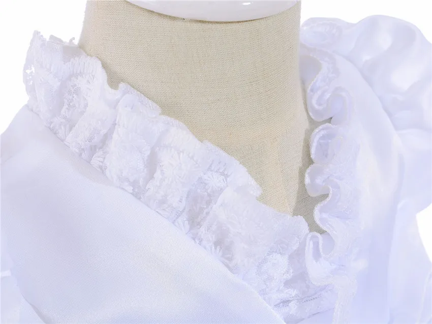 HAPPYPLUS/длинное кружевное платье с бантом праздничное для маленьких девочек белого