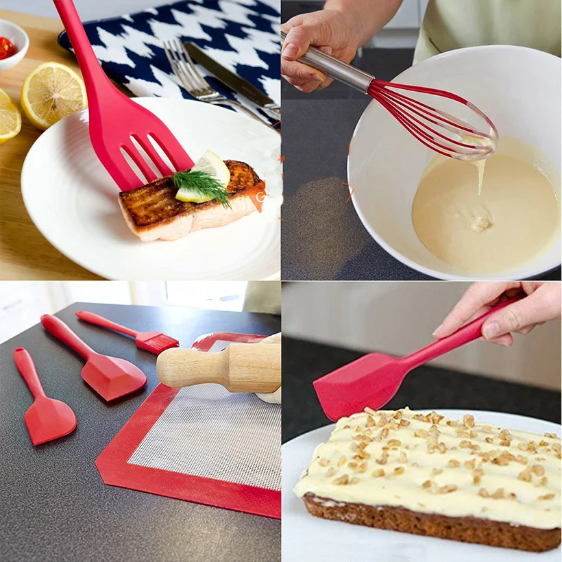 Набор силиконовых кухонных принадлежностей для выпечки 10 шт./компл. безопасная