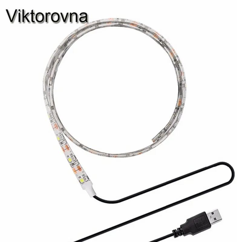 СВЕТОДИОДНАЯ лента SMD 3528 5 В 6 постоянного тока с USB кабелем декоративная