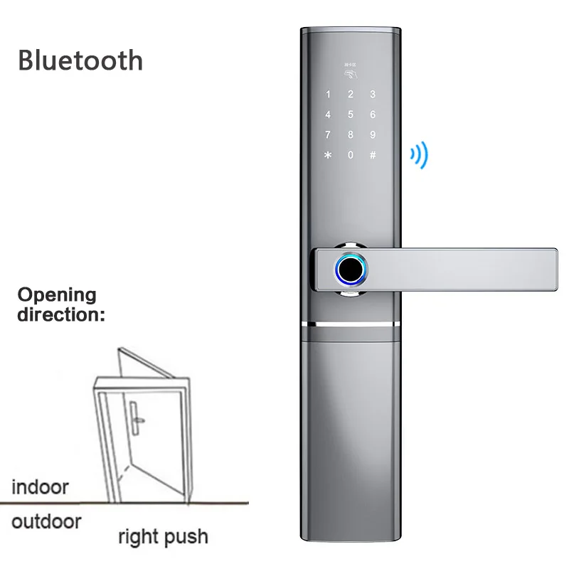 bluetooth Приложение Bluetooth Wifi шлюз дверной замок отпечаток пальца умный замок Пароль IC карты замки противоугонные внутренние электронные замки D8 - Цвет: bluetooth