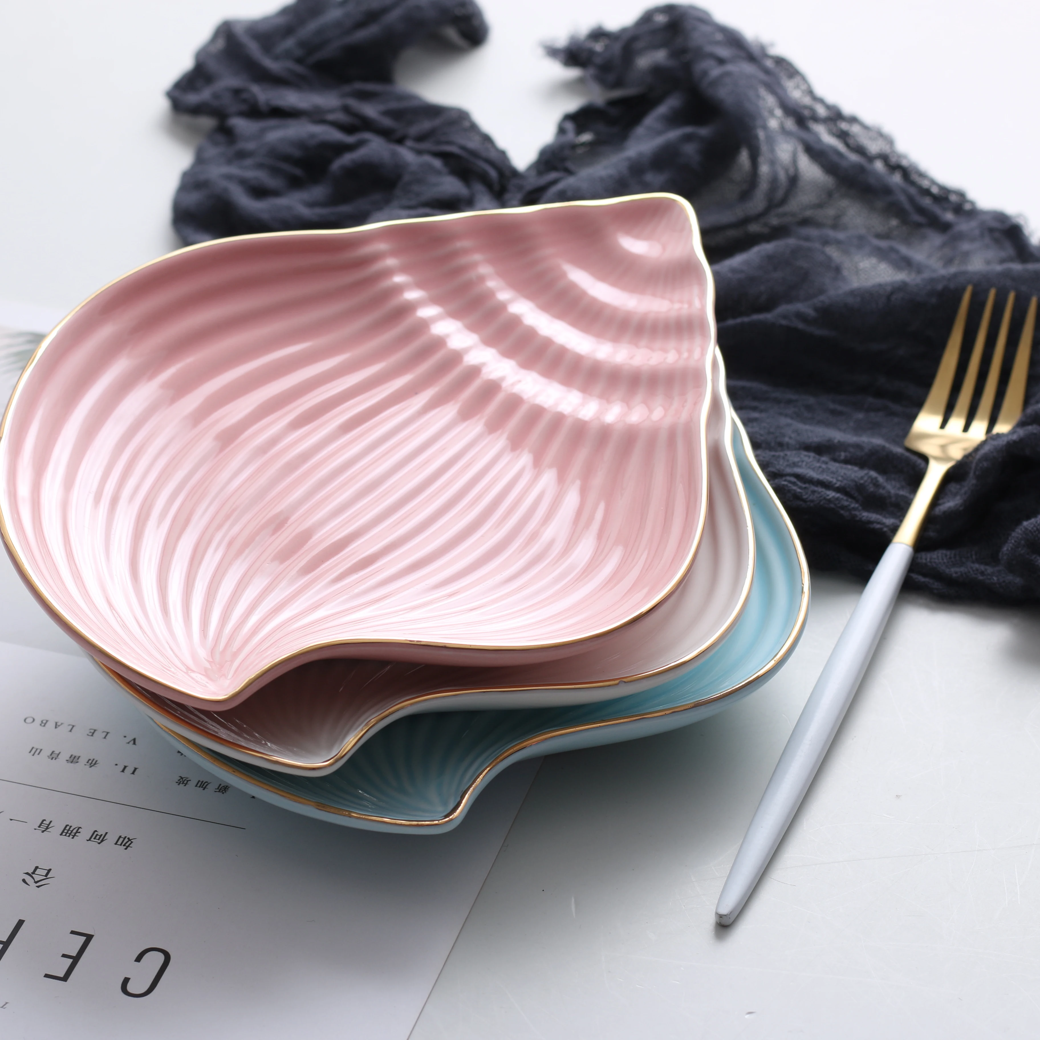 Горячая Распродажа креативная керамическая тарелка с маленькими звездами или