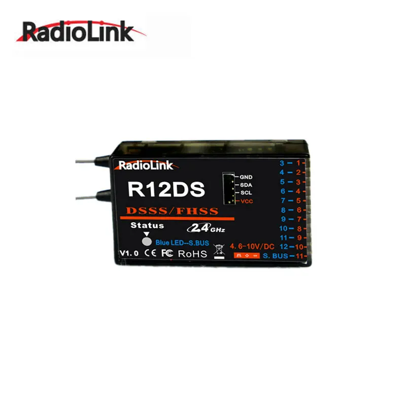 Радиоприемник Radiolink R9DS R12DS 2 4G сигнал для AT9 AT9S AT10 AT10II RC дистанционное управление